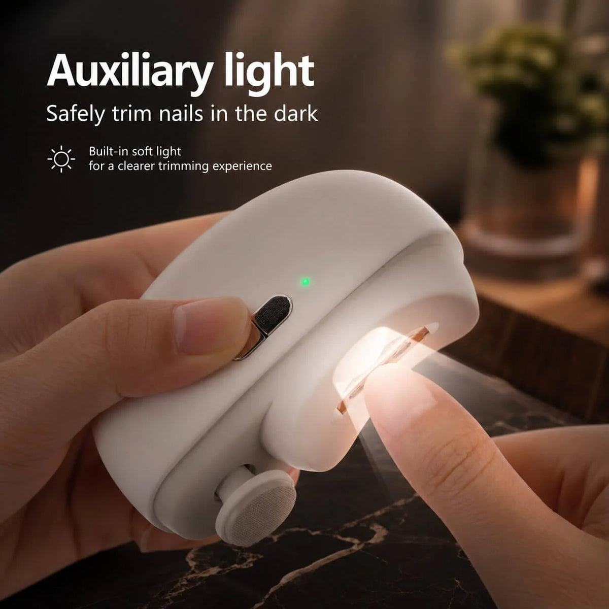 Electric Nail Clipper Automatic Trim & Nano Glass Polisher