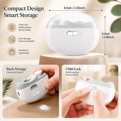 Electric Nail Clipper Automatic Trim & Nano Glass Polisher