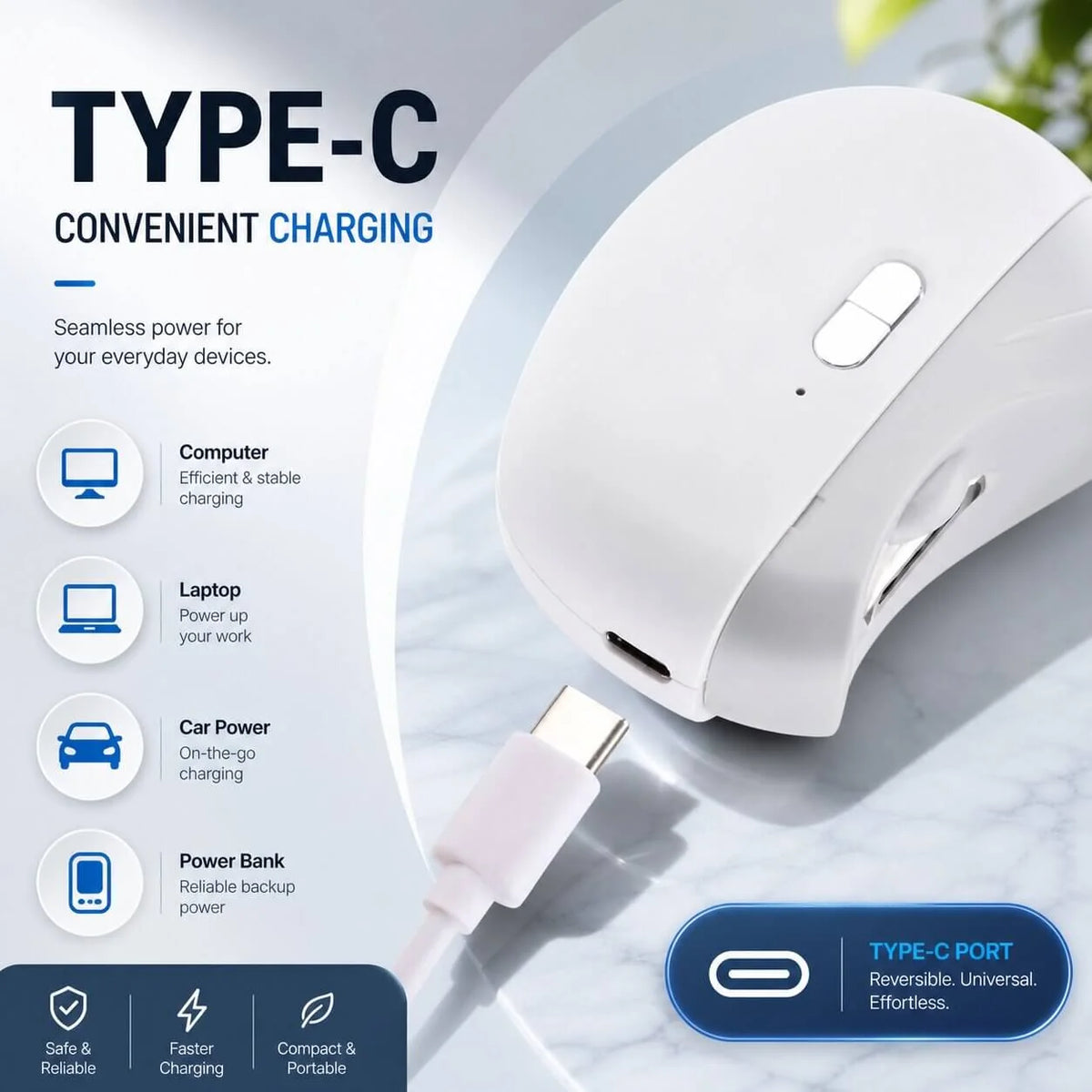 Electric Nail Clipper Automatic Trim & Nano Glass Polisher