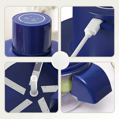 Electric Peeler One-Button USB Rechargeable 5-Blade Stainless Steel
