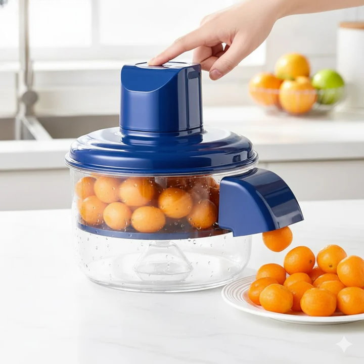 Electric Peeler One-Button USB Rechargeable 5-Blade Stainless Steel