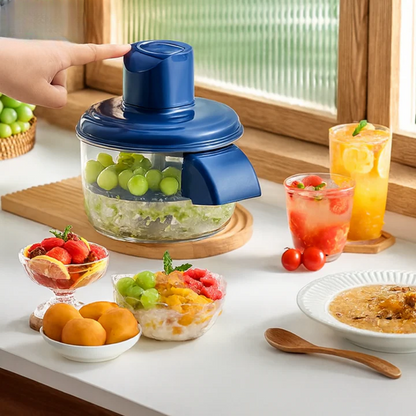 Electric Peeler One-Button USB Rechargeable 5-Blade Stainless Steel
