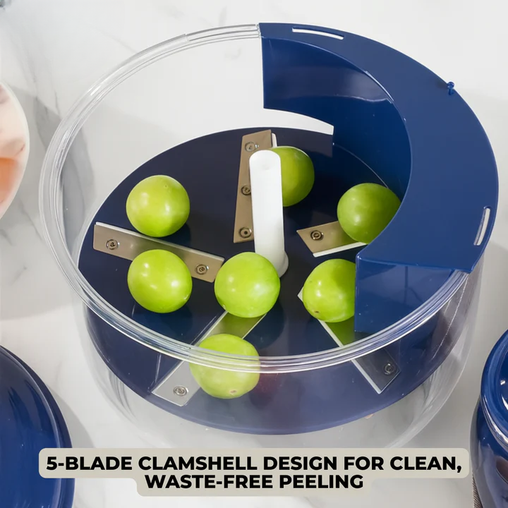 Electric Peeler One-Button USB Rechargeable 5-Blade Stainless Steel
