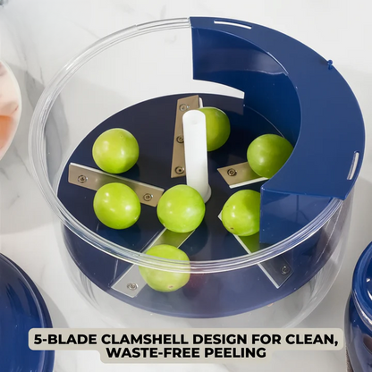 Electric Peeler One-Button USB Rechargeable 5-Blade Stainless Steel