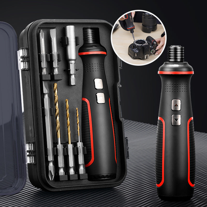 Electric Screwdriver Set Adjustable Speed Built-In LED Cordless