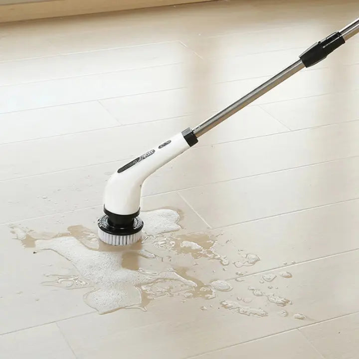 Electric Scrubber Cordless Telescopic Handle & Multiple Heads