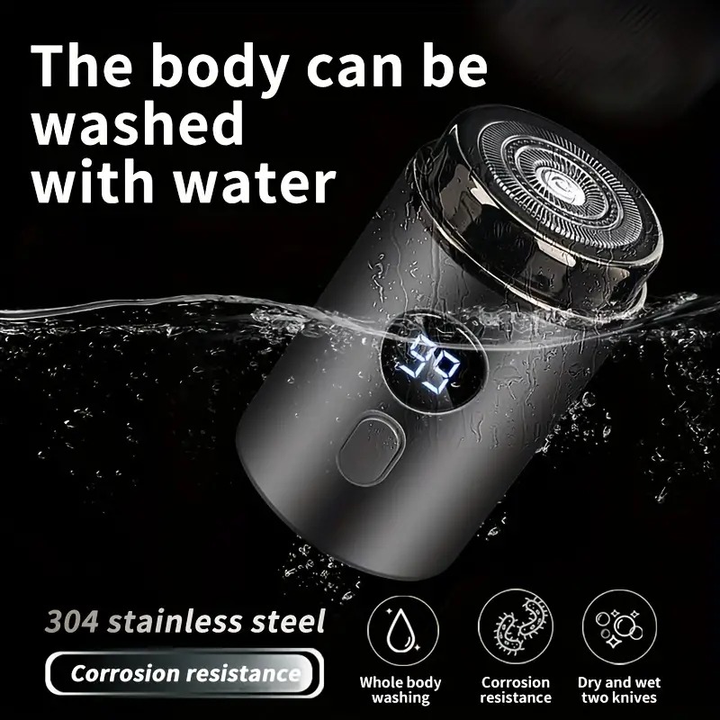 Electric Shaver Portable LED Display & USB Charging