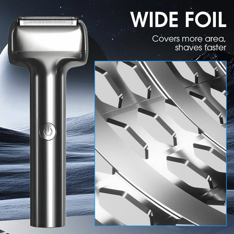 Electric Shaver Rechargeable Foil Waterproof Quiet Operation