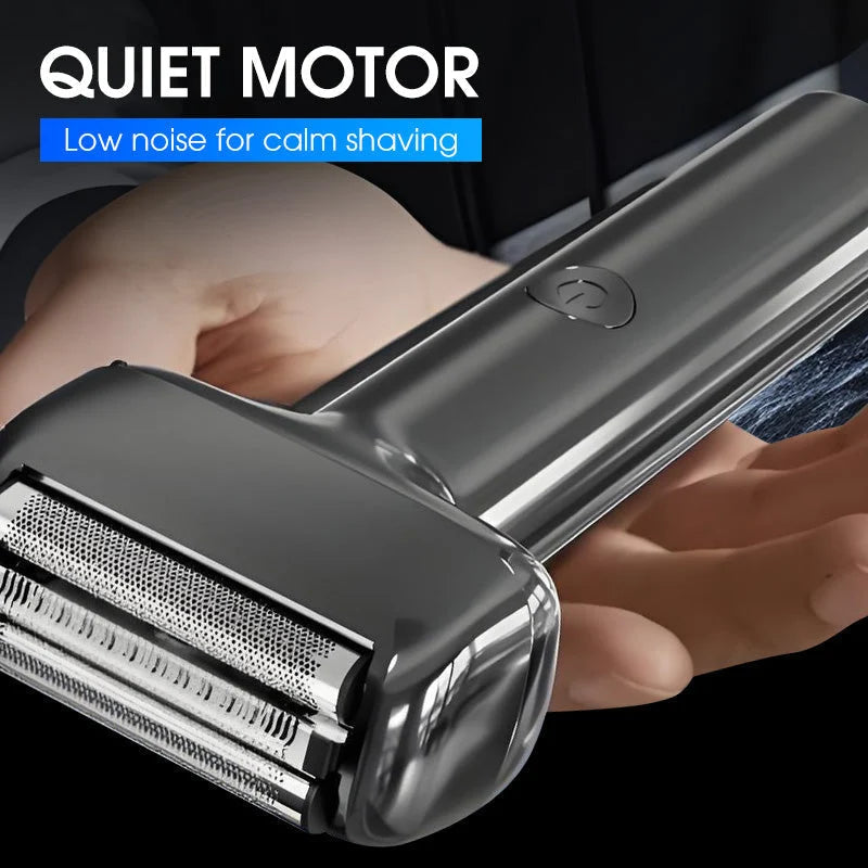Electric Shaver Rechargeable Foil Waterproof Quiet Operation