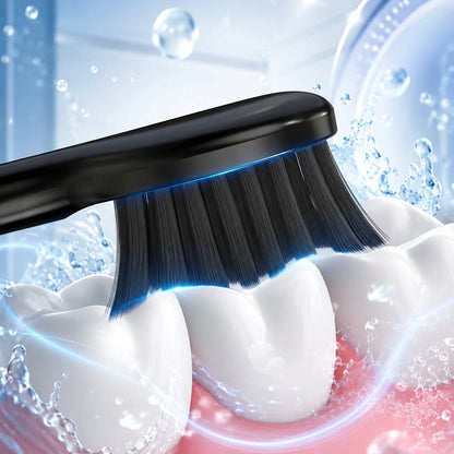 Electric Sonic Toothbrush Five Modes USB Rechargeable with 8 Replacement Heads
