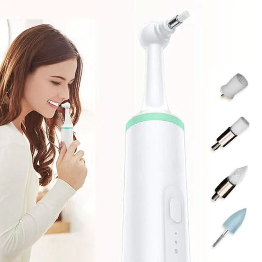 Electric Tartar Remover Rechargeable LED Display 4 Heads