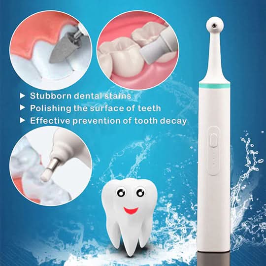 Electric Tartar Remover Rechargeable LED Display 4 Heads