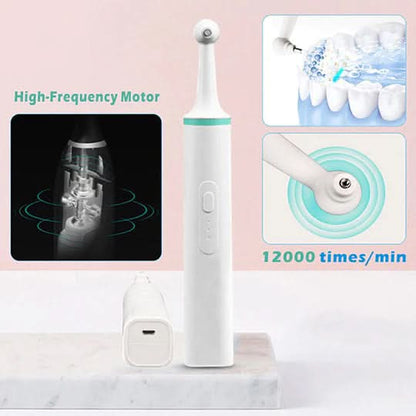 Electric Tartar Remover Rechargeable LED Display 4 Heads