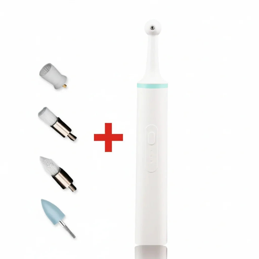 Electric Tartar Remover Rechargeable LED Display 4 Heads