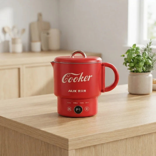 Electric Travel Kettle Foldable Keep-Warm & Slow-Cook