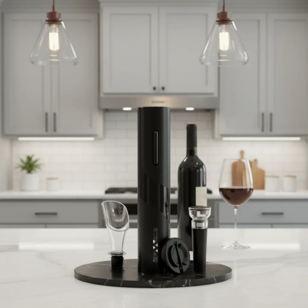 Electric Wine Opener Touch Control Accessory Set