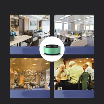 Electronic Ashtray Ion Air Purifier Battery-Powered & Portable
