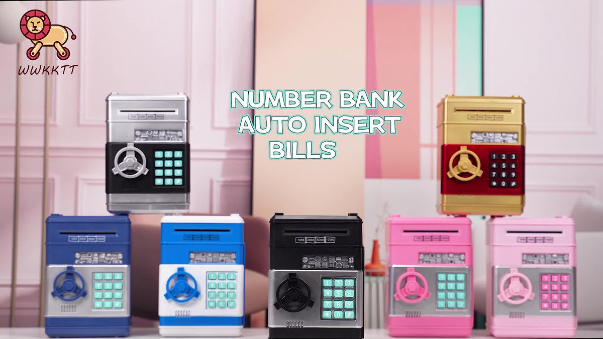 Electronic Piggy Bank 4-Digit Code Lock Sound & LED