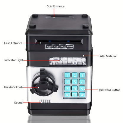 Electronic Piggy Bank 4-Digit Code Lock Sound & LED