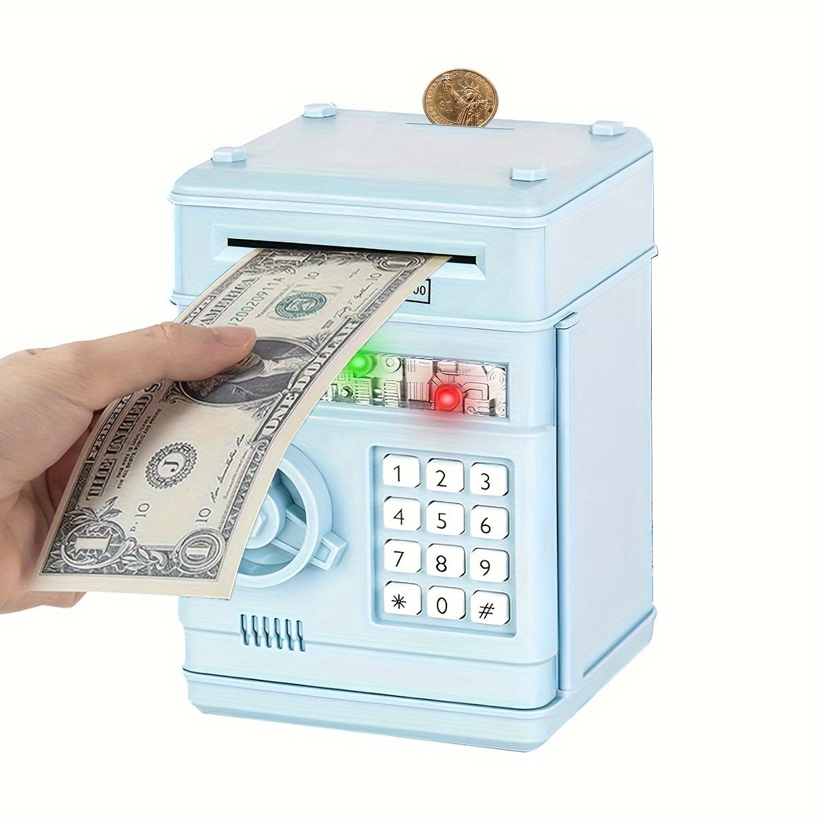 Electronic Piggy Bank 4-Digit Code Lock Sound & LED