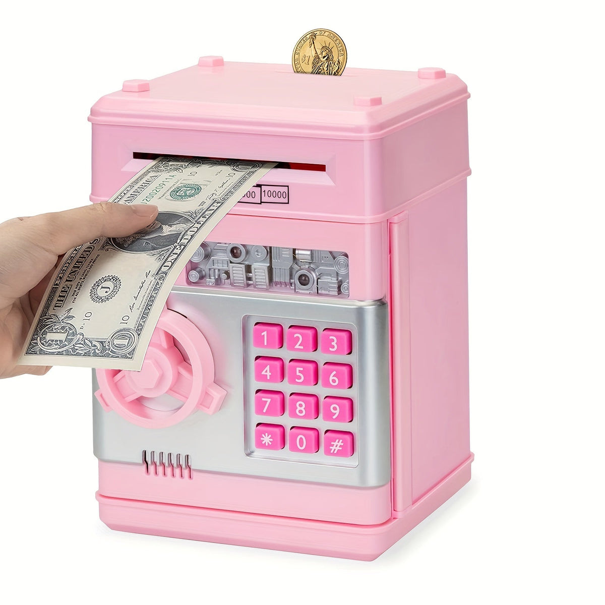 Electronic Piggy Bank 4-Digit Code Lock Sound & LED