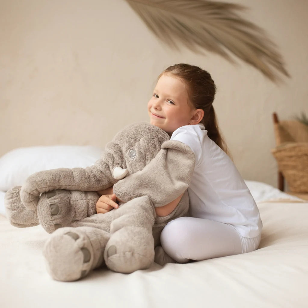 Elephant Pillow Soft Plush PP Cotton Fill Cuddly Comfort