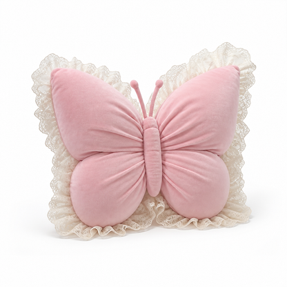 Embroidered Butterfly Accent Pillow (3D Bow)