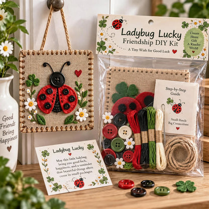 Embroidery Craft Kit Felt & Button Wall Hanging