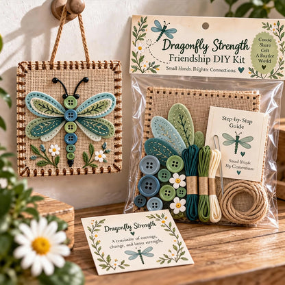 Embroidery Craft Kit Felt & Button Wall Hanging