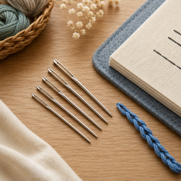 Embroidery Kit 106 Stitches Linen Pages & Bamboo Frame