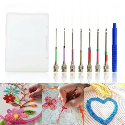 Embroidery Needle Set Color-Coded Smooth Glide Set of 7