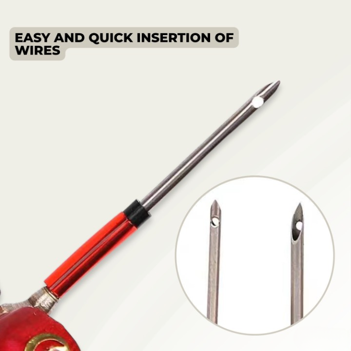 Embroidery Needle Set Stainless Steel & Copper Interchangeable Heads