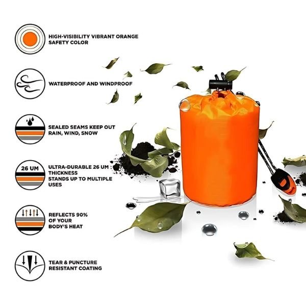 Emergency Blanket Reflective Compact Waterproof & Tear-Resistant