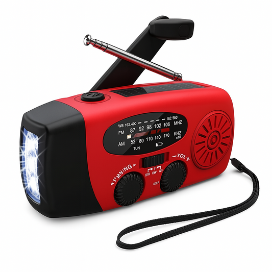 Emergency Radio AM/FM Weather Alerts Solar Hand-Crank