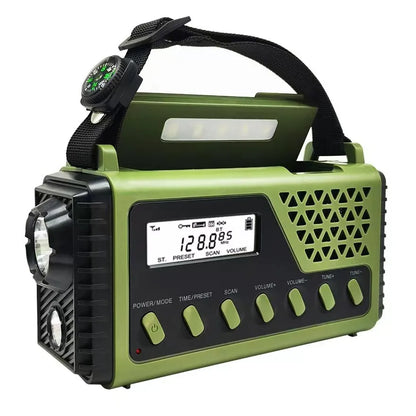 Emergency Radio Hand Crank Solar Charging 10000mAh Power Bank