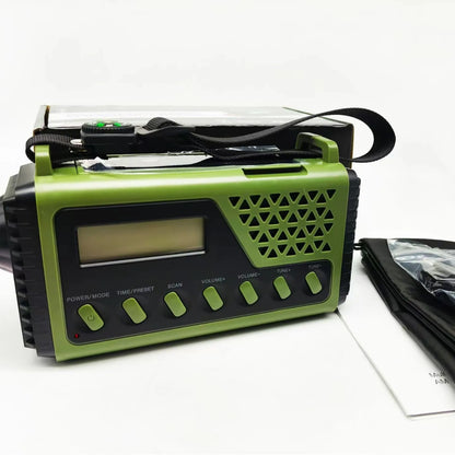 Emergency Radio Hand Crank Solar Charging 10000mAh Power Bank