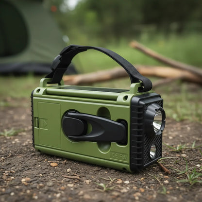 Emergency Radio Hand Crank Solar Charging 10000mAh Power Bank