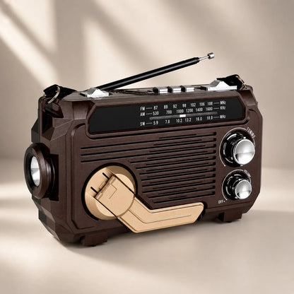 Emergency Radio Hand-Crank & Solar USB AM/FM