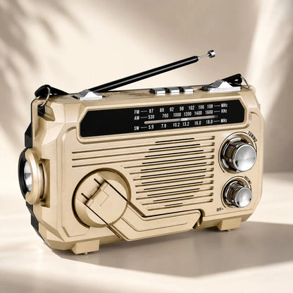Emergency Radio Hand-Crank & Solar USB AM/FM