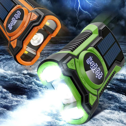 Emergency Radio & Power Bank Solar & Hand Crank Charging