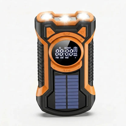 Emergency Radio & Power Bank Solar & Hand Crank Charging