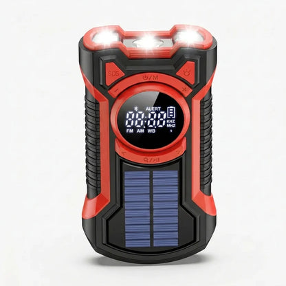 Emergency Radio & Power Bank Solar & Hand Crank Charging