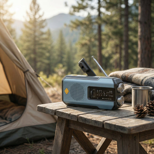 Emergency Radio Solar Crank USB-C AM/FM/Weather