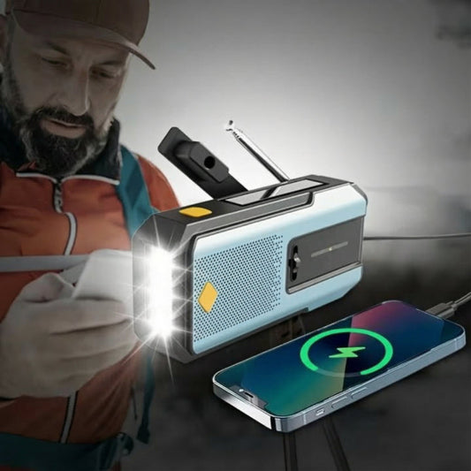 Emergency Radio Solar Crank USB-C AM/FM/Weather