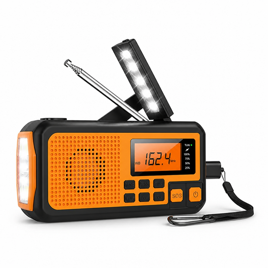 Emergency Radio Solar & Hand-Crank FM/AM Reception