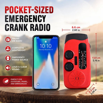 Emergency Radio Solar & Hand Crank With SOS