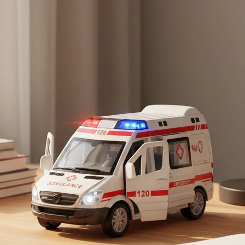 Emergency Vehicle Set Diecast 1:64 Scale 3-Piece