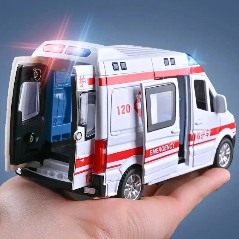 Emergency Vehicle Set Diecast 1:64 Scale 3-Piece