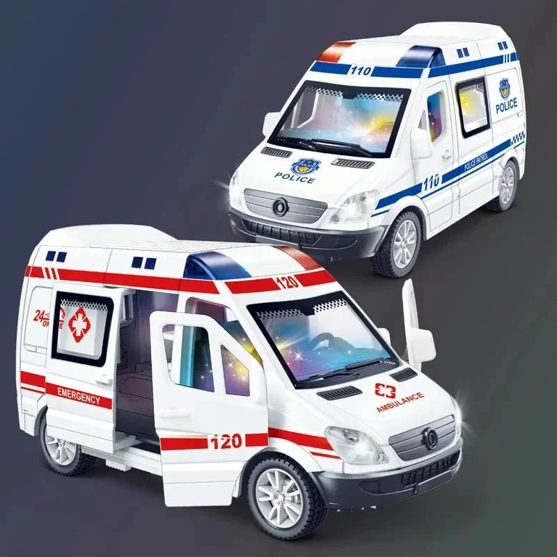 Emergency Vehicle Set Diecast 1:64 Scale 3-Piece