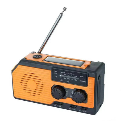 Emergency Weather Radio Hand Crank Solar Powered 5000mAh Battery